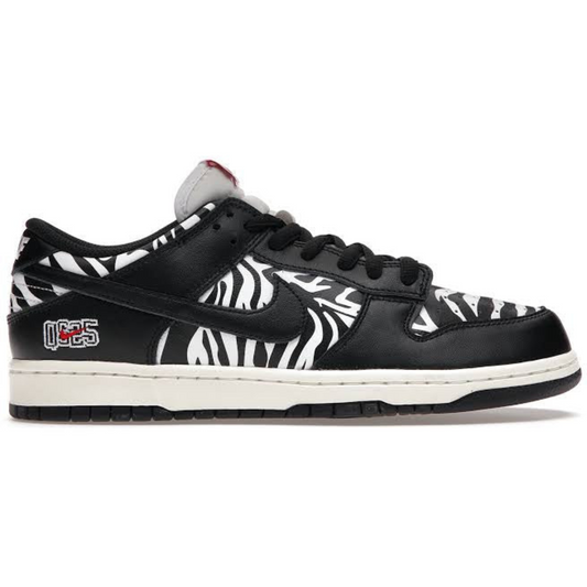 Nike SB Dunk Low Quartersnacks Zebra