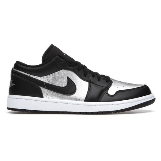 Jordan 1 Low Black Metallic Silver