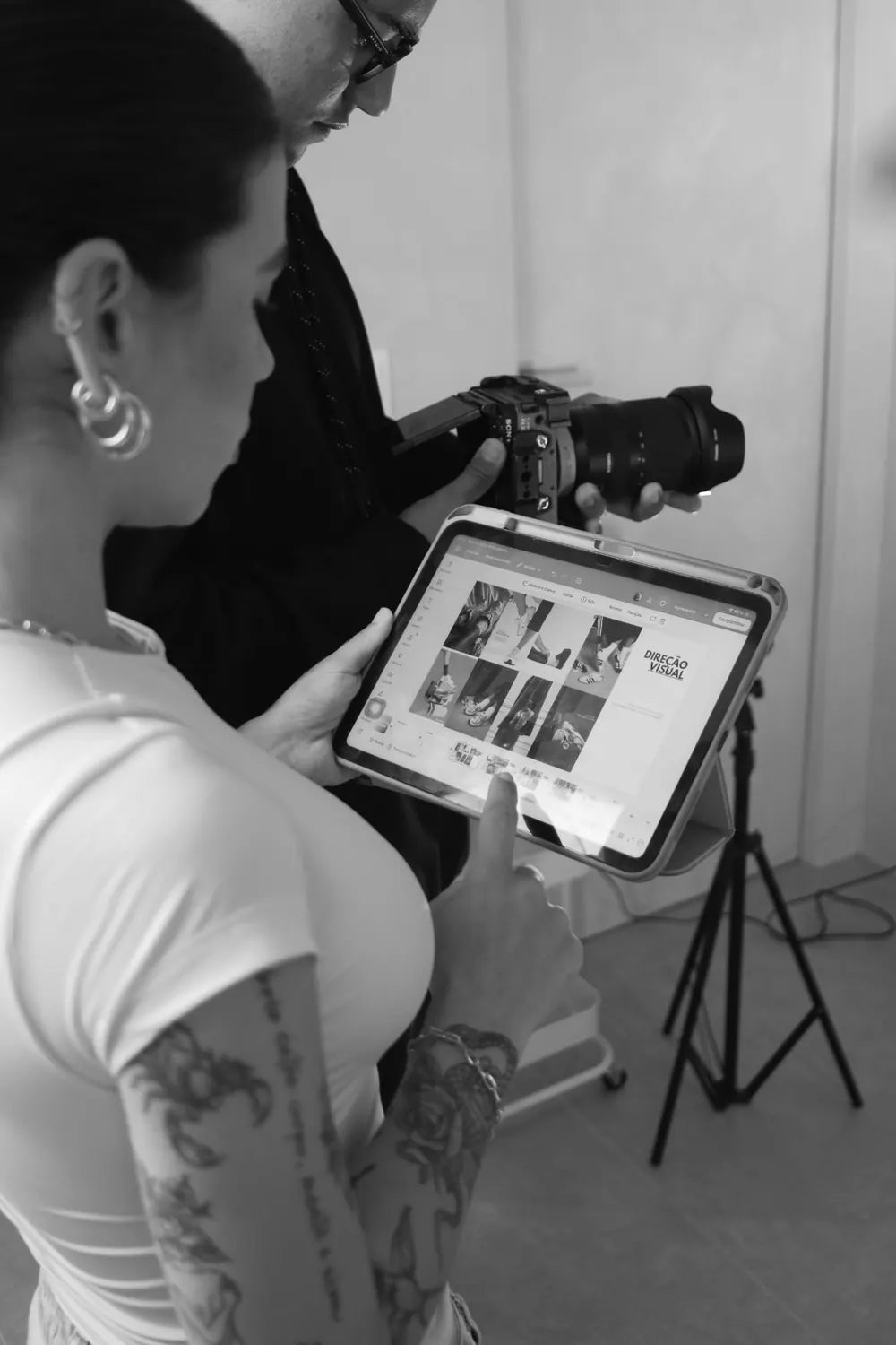 Direção visual da sessão de fotos GLLAD